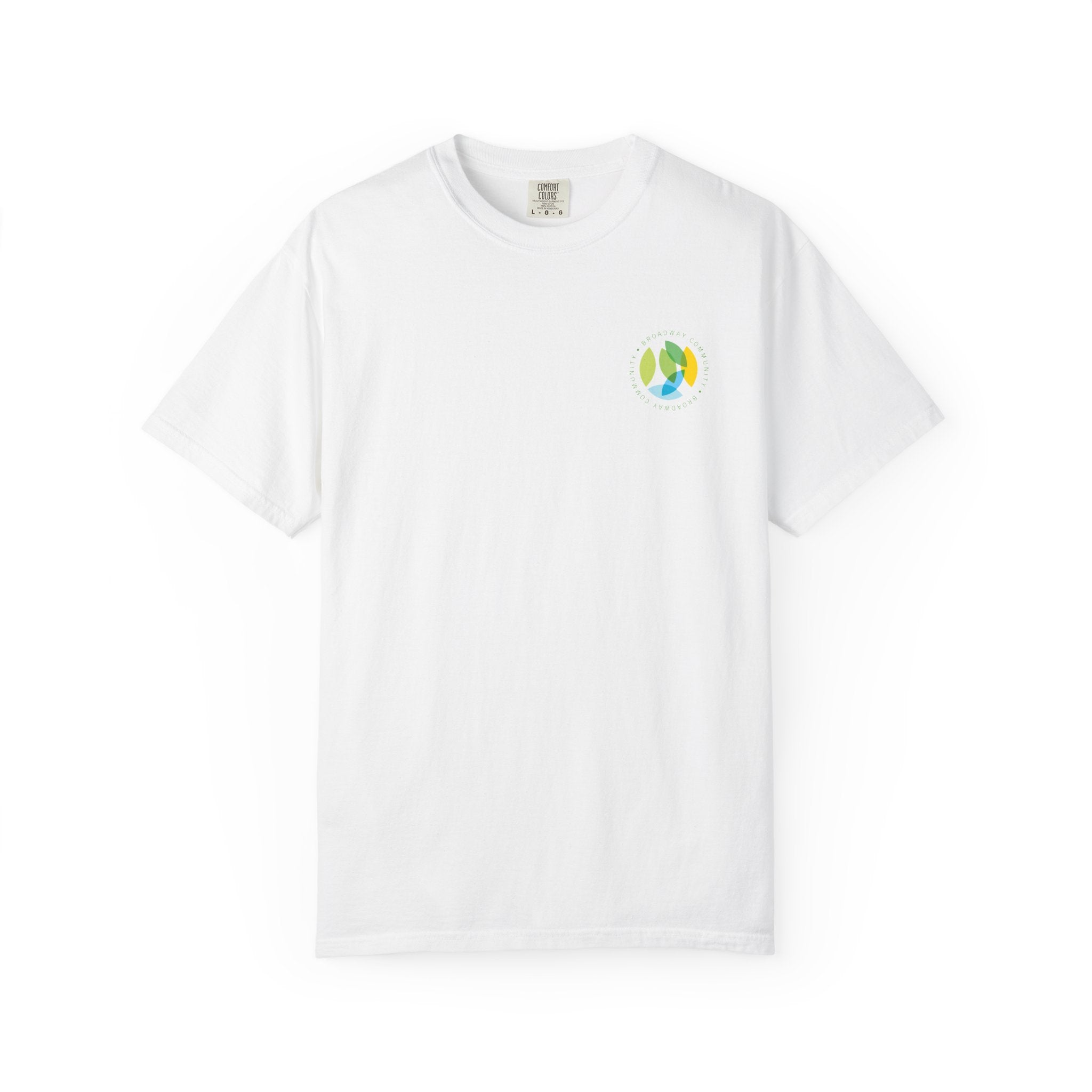 Serving New Yorkers White T-Shirt – Broadway Community Collection
